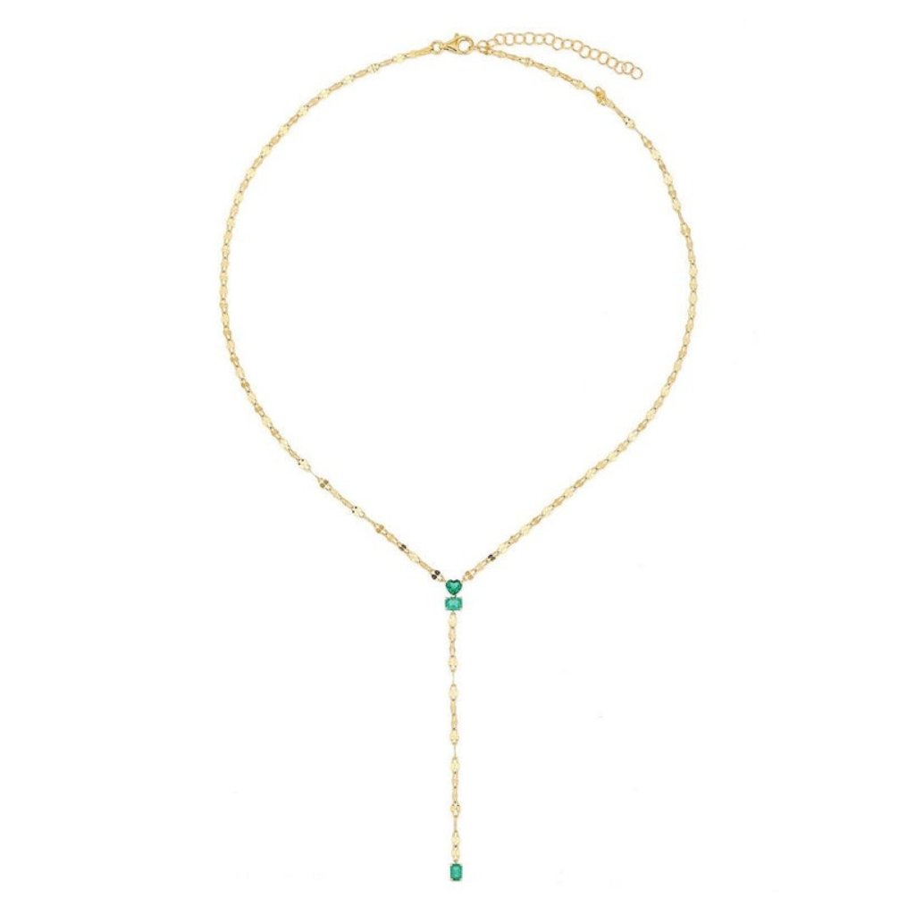 Diamond Dewdrop 14k Or 18k Upon Request Yellow Gold Lariat Necklace 1631$